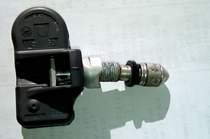 Photo of a TPMS sensor