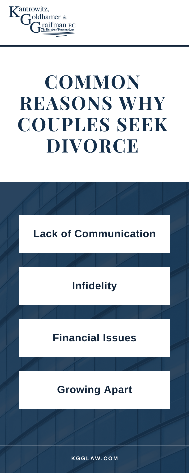 Common Reasons Why Couples Seek Divorce infographic